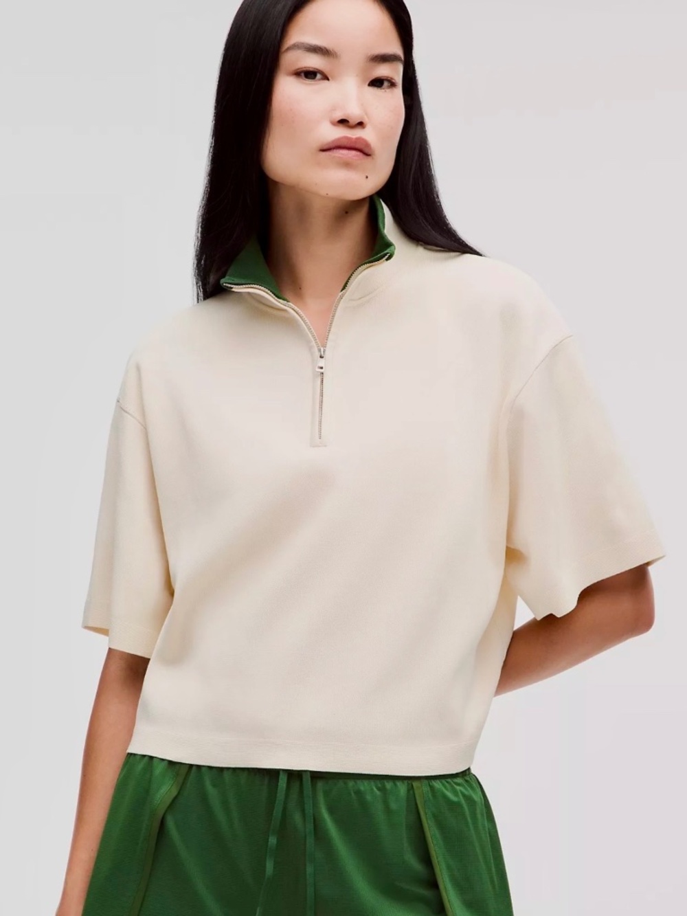Lululemon Structured Knit Half-Zip Short-Sleeve Shirt